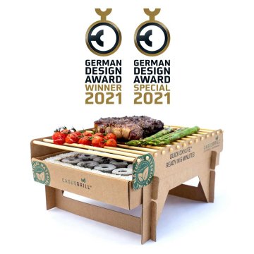 CasusGrill - umweltfreundlicher Einweggrill - biologisch abbaubar