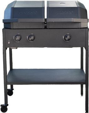 Cozze Quattro 900 - 4in1 Gasgrill + Planchagrill + Pizzaofen + Steakstation, inkl. Grillstation