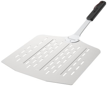 COZZE Pizzaschieber 30 x 30 cm, perforiert / Aluminium (für 13&quot; Pizzaofen)
