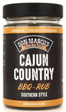 Don Marcos Cajun Country BBQ Rub 145g Glas