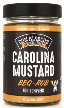 Don Marcos Carolina Mustard BBQ Rub 220g Glas