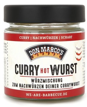 Don Marcos Currywurst Würzer Scharf Würzmischung - 70g Glas