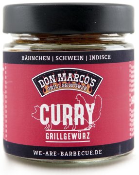 Don Marcos Grillgewürze - Curry  - 140g Glas