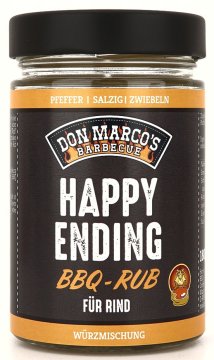 Don Marcos Happy Ending BBQ Rub 180g Glas
