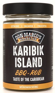 Don Marcos Karibik Islands BBQ Rub 210g Glas