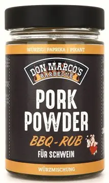 Don Marcos Pork Powder BBQ Rub 200g Glas