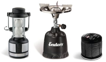 Enders Campingkocher Olymp - Set mit Gaskartuschen &amp; Campinglampe