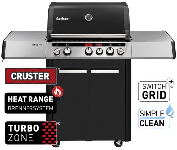 Enders UNIQ Pro 3 I Gasgrill mit CRUSTER Backburner
