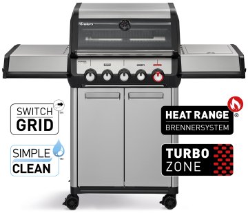Enders Monroe Pro 3 SIKR Turbo Edelstahl Gasgrill