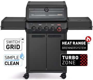 Enders Monroe Pro 3 SIKR Turbo Shadow Gasgrill inkl. Seargrate