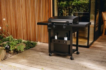 Enders Amaro 2 Plancha Grill / 2-Brenner + Edelstahl Plancha