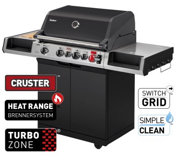 Enders UNIQ 4 IK Gasgrill mit CRUSTER Backburner
