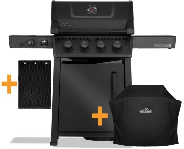 Napoleon Phantom Freestyle PRO 425 Gasgrill, Mattschwarz - mit Sizzle Zone und Edelstahlrosten - inkl. Abdeckhaube und Grillplatte - Modell 2026