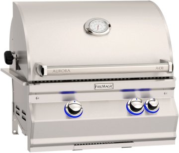 Fire Magic Gasgrill Einbaugrill Aurora A430i - mit Heckbrenner inkl. Rotisserie - Modell 2025