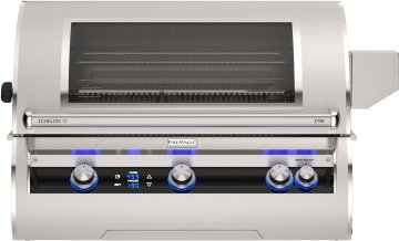 Fire Magic Gasgrill Einbaugrill Echelon E790i - mit Heckbrenner inkl. Rotisserie, Bluetooth Grillthermometer und XL Sichtfenster - Modell 2025