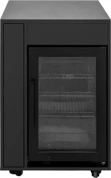 Grillfürst Moments Outdoor Schrank mit Kühlschrank und Apothekerschrank - Nero - 60 cm