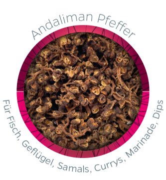 Grillfürst Andaliman Pfeffer - Keramikdose 15g