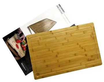 Grillfürst Bambus Schneidebrett extra groß 63 x 40 cm (kompatibel mit Grillfürst Beistelltisch)