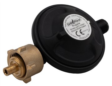 Grillfürst Einstufiger Druckminderer / Flasche (KLF) x 1/4", 50mbar