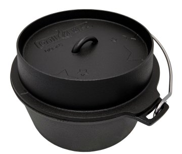 Grillfürst Dutch Oven ohne Füsse DO7,5 - inkl. Dutch Oven Fibel/Fibel XXL und Winterrezepte