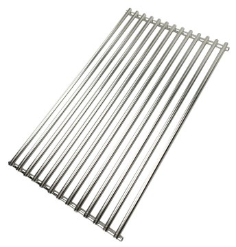 Grillfürst Edelstahl Grillrost breit (24,1 x 41,6 cm) für alle Grillfürst Gasgrills G-Serie (ab G210), S-Serie und Independence-Serie (1 Stück)