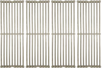 Grillfürst Edelstahl Gussrost Set für Broil King Baron 490 / Crown 490 (4 tlg.)