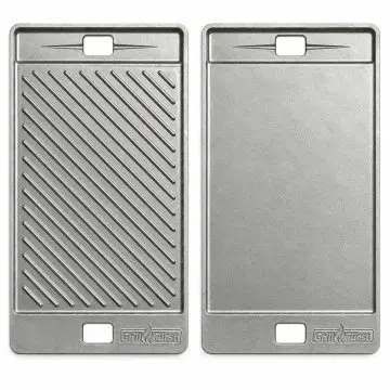 Grillfürst Edelstahlguss Grillplatte für alle Grillfürst Gasgrills G-Serie (ab G210), S-Serie und Independence-Serie - 41,1 x 24 cm
