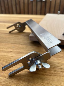 Grillfürst Flammlachsbrett Bambus - 190 mm - Klemm-Variante