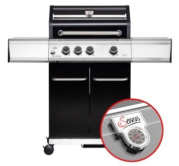 Grillfürst G310E 3-Brenner Gasgrill - Servus Sonderedition - Edelstahlroste