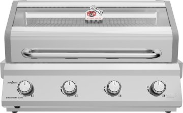 Grillfürst G401G 4-Brenner Einbaugrill - 1. FC Köln Edition - Gusseisenroste