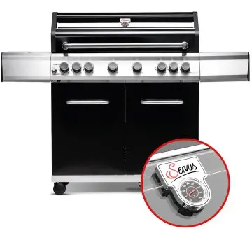 Grillfürst G620G 6-Brenner Gasgrill - Servus Sonderedition - Gussroste
