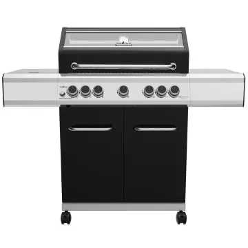Grillfürst G520E 5-Brenner Gasgrill mit Hochtemperaturbrenner, Heckbrenner und Edelstahl Rosten