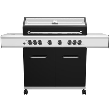 Grillfürst G620G 6-Brenner Gasgrill mit Hochtemperaturbrenner, Heckbrenner und Gusseisen Rosten - X-DEAL inkl. Zubehörpaket