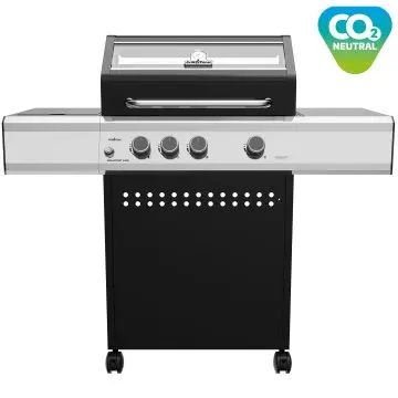 Grillfürst S330G 3-Brenner Gasgrill mit Seitenkocher und Gusseisen Rosten
