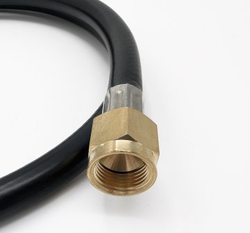 Grillfürst Gasschlauch 80cm - 1/4" auf 5/8" UNF - für Gasflasche mit Druckminderer an US-Gasgerät