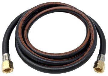 Grillfürst Gasschlauch 300cm - 1/4“ auf 1/4“ - für Gasflasche mit Druckminderer an DE-Gasgrät (klassischer DE-Gasschlauch)