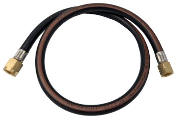 Grillfürst Gasschlauch 80cm - 1/4" auf 5/8" UNF - für Gasflasche mit Druckminderer an US-Gasgerät