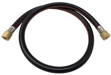 Grillfürst Gasschlauch 80cm - 1/4“ auf 1/4“ - für Gasflasche mit Druckminderer an DE-Gasgrät (klassischer DE-Gasschlauch)