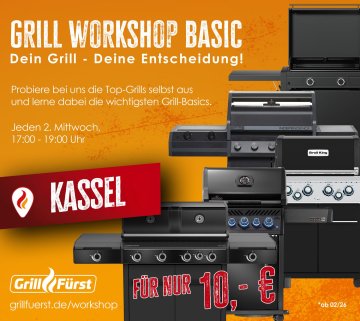 Grillfürst Grillkurs - Grill Workshop Basic - Mittwoch, 04.02.2026 - 17:00 Uhr - Kassel