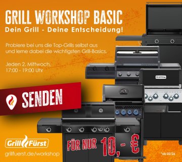 Grillfürst Grillkurs - Grill Workshop Basic - Mittwoch, 04.02.2026 - 17:00 Uhr - Senden