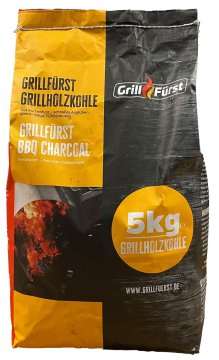 Grillfürst Grillkohle 5kg - 100% Buche - FSC / DIN plus