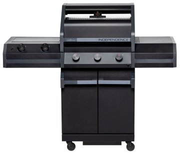 Grillfürst Independence P330G Gasgrill - mattschwarz - mit XXL Infrarotbrenner und Gusseisenrosten