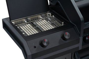 Grillfürst Independence P530E Gasgrill - mattschwarz - mit XXL Infrarotbrenner, Heckbrenner und Edelstahlrosten