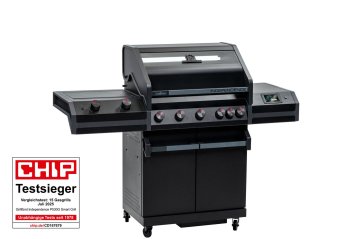 Grillfürst Independence P530E Smart Grill - mit WLAN-Modul, XXL Infrarotbrenner, Heckbrenner und Edelstahlrosten - Retourengrill