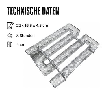 Grillfürst Kaltrauchgenerator / Räucherschnecke eckig
