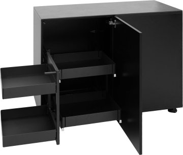 Grillfürst Moments Eckschrank mit Auszug links - Nero - 120 cm