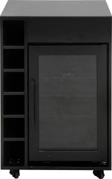 Grillfürst Moments Outdoor Schrank mit Kühlschrank und Flaschenregal - Nero / Eter - 60 cm