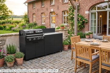 Grillfürst Moments Outdoorchef HEAT-X 515 RB H Gasgrill - Nero