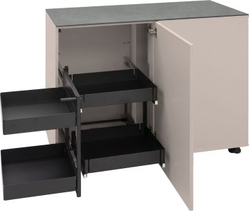 Grillfürst Moments Eckschrank mit Auszug links - Mediterran / Eter - 120 cm