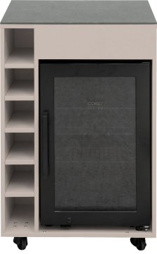 Grillfürst Moments Outdoor Schrank mit Kühlschrank und Flaschenregal - Mediterran / Eter - 60 cm